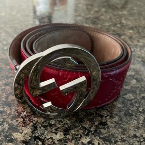 Mens Gucci belt “Red” size 34